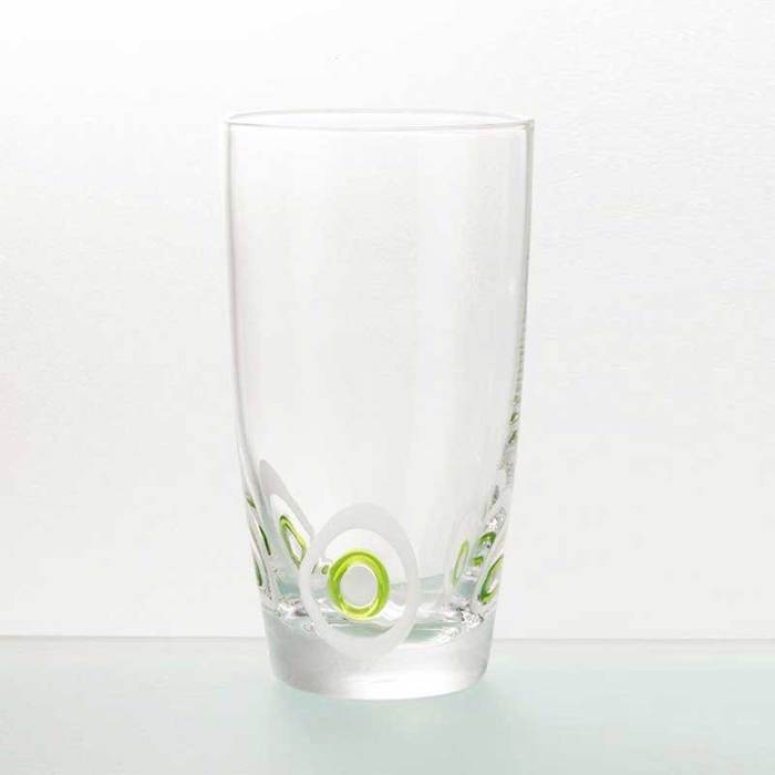 Cryspo Trio Set 6 Temaxion Potiri HIBALL 455ml apo Fusito Gyali 'POUA GREEN' 5210150